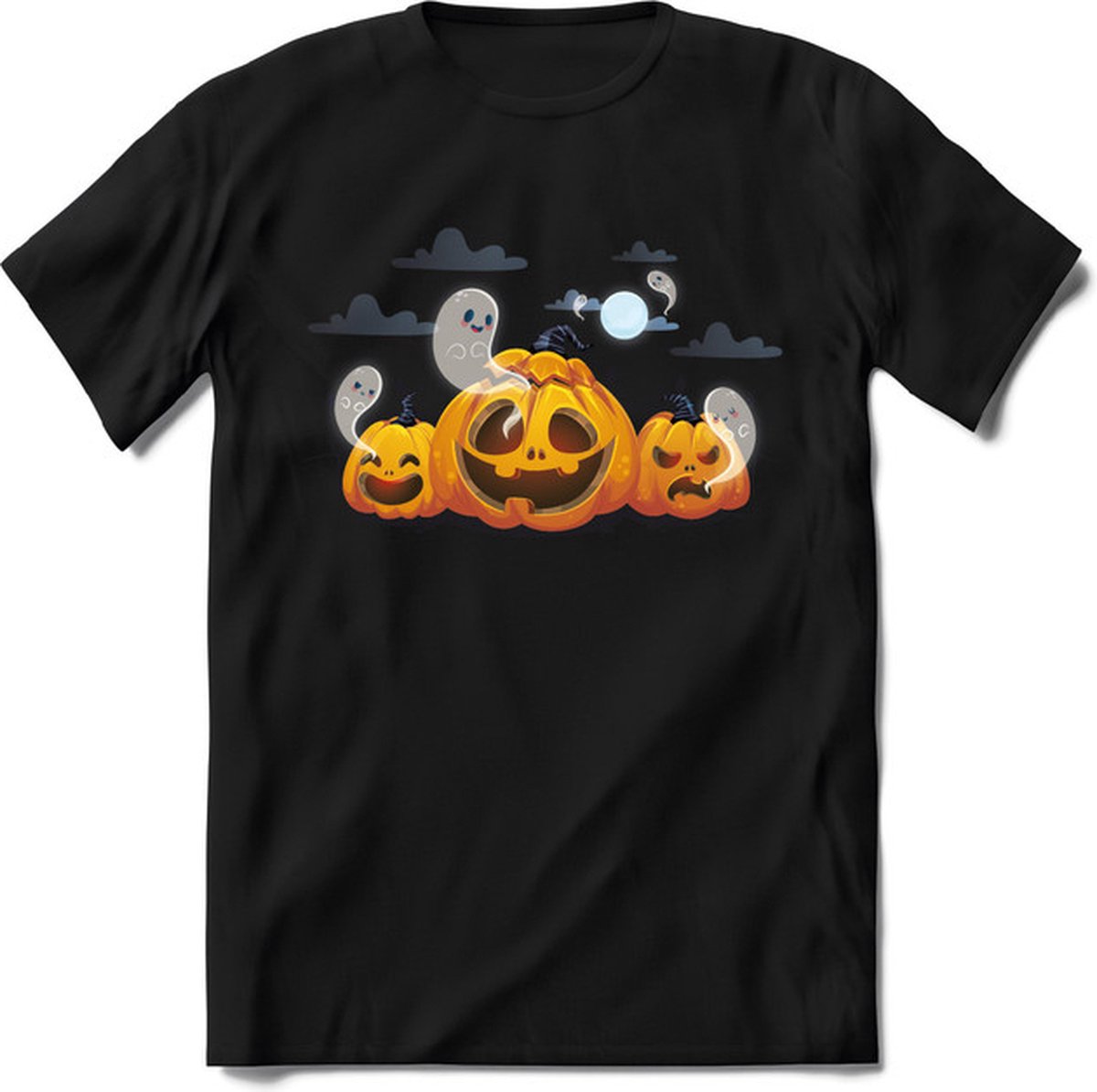 Halloween T-Shirt | Horror  Kleding Heren / Dames | Weerwolf , Monster , Vleermuis en Pompoen  Shirt |